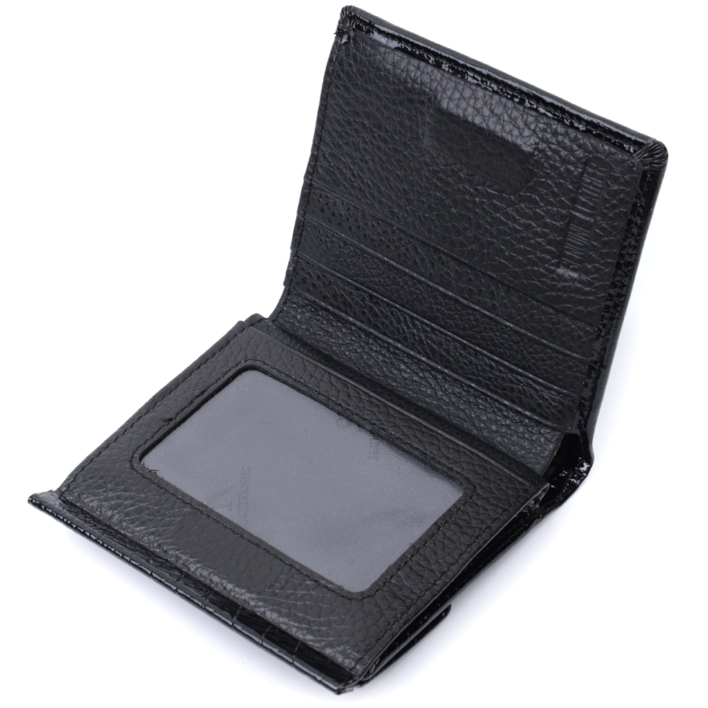 Гаманець ST Leather З натуральної шкіри Чорний (22706) - зображення 7