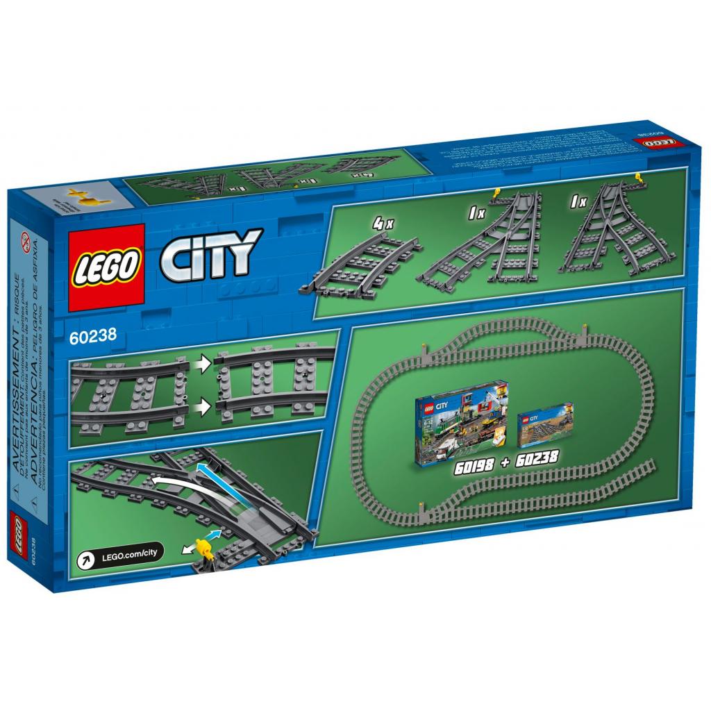 Конструктор LEGO City Залізничні стрілки 8 деталей (60238) - зображення 4