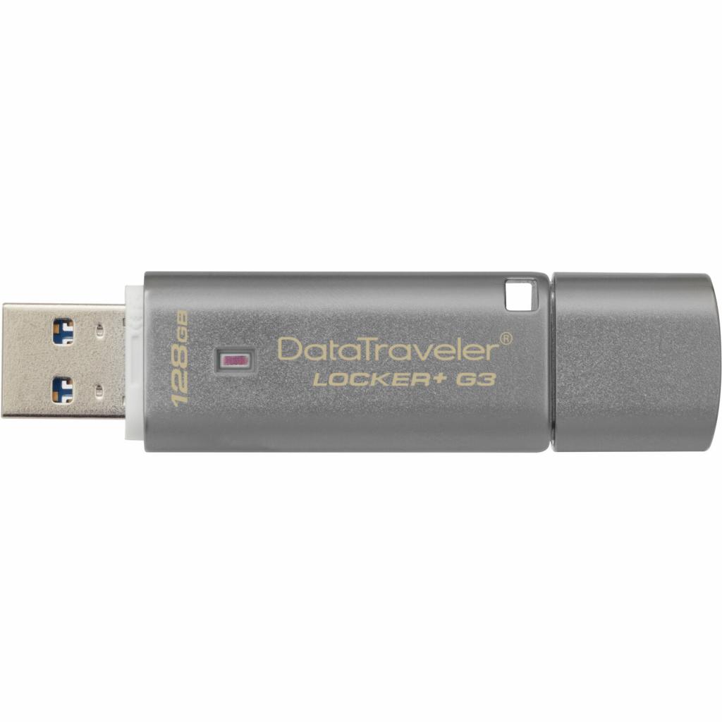 USB флеш накопичувач Kingston 128GB DataTraveler Locker+ G3 USB 3.0 (DTLPG3/128GB) - зображення 4