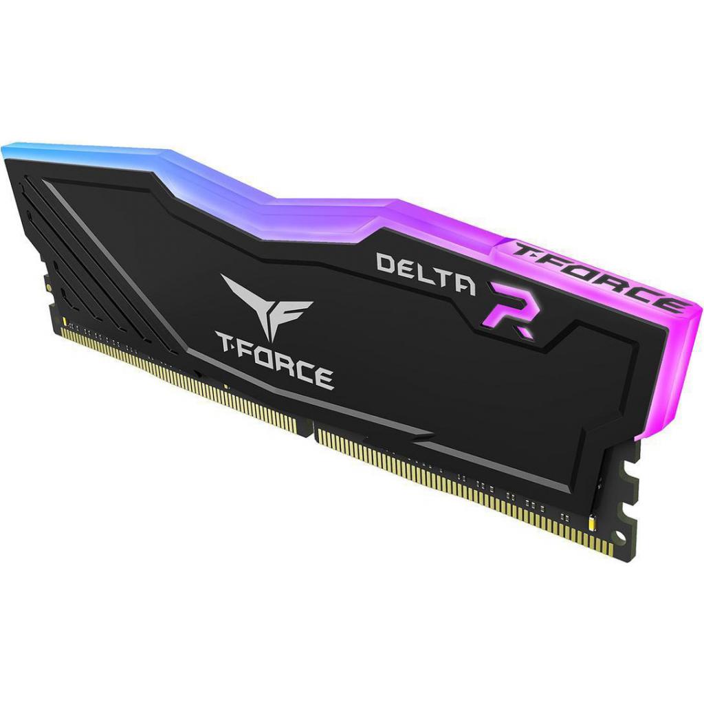 Модуль пам'яті для комп'ютера DDR4 8GB (2x4GB) 3000 MHz T-Force Delta Black RGB Team (TF3D48G3000HC16CDC01) - зображення 4