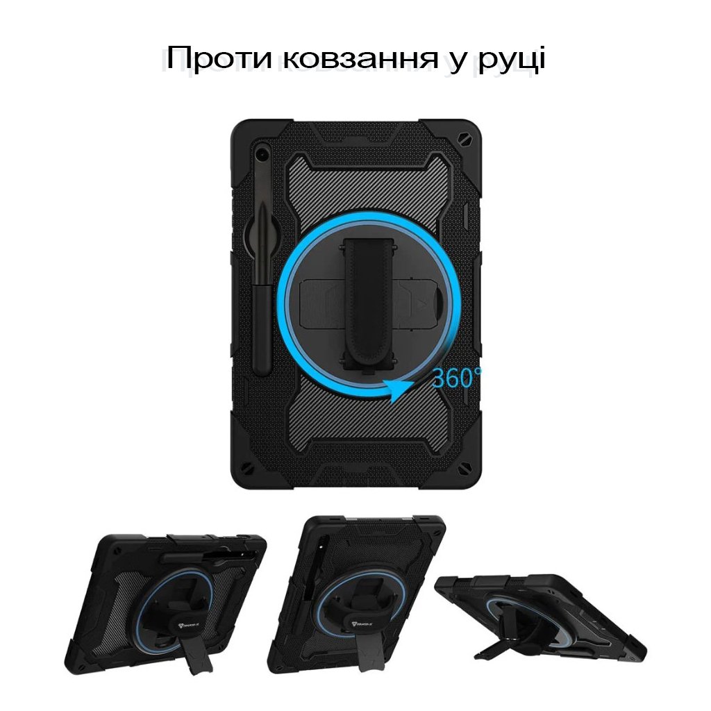 Чохол до планшета BeCover Horizontal handle Samsung Galaxy Tab S10 Lite SM-X400/406 10.9" Black (713820) - зображення 3