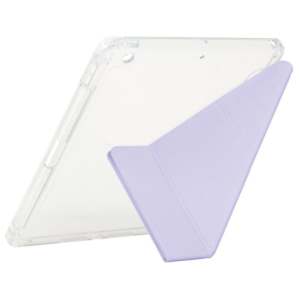 Чохол до планшета BeCover Ultra Slim Origami Transparent Apple Pencil Apple iPad 10.2 2019/2020/2021 Purple (711101) - зображення 2