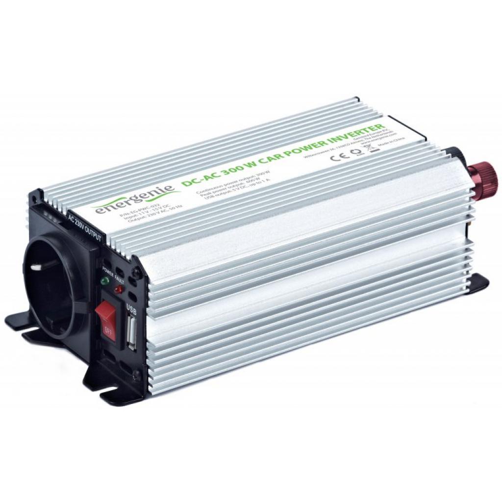Автомобільний інвертор EnerGenie 12V/220V 300 Вт (EG-PWC-032) - зображення 2
