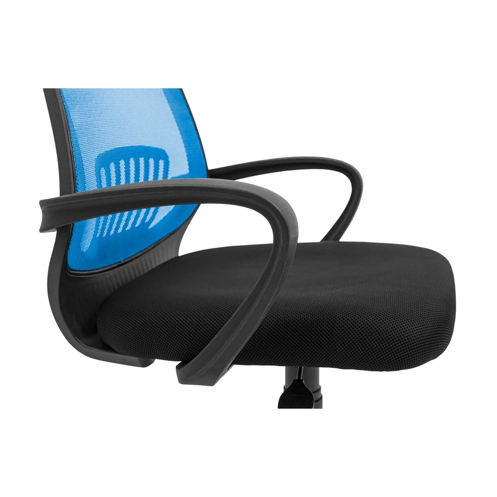 Офісне крісло Richman Стар Пластик Піастра Сітка Чорне + синє (ADD0003149) - зображення 5
