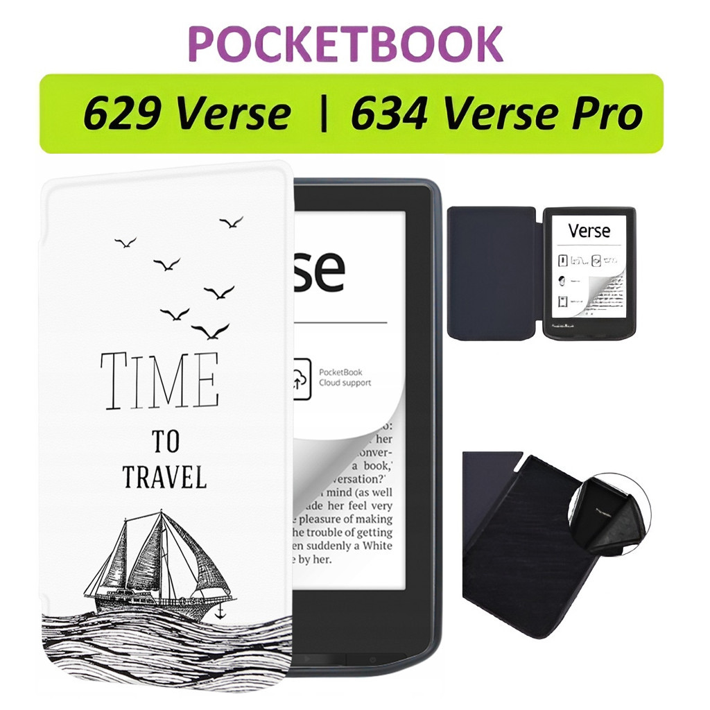 Чохол до електронної книги BeCover Smart Case PocketBook 629 Verse / 634 Verse Pro 6" Time To Travel (710982) - зображення 8