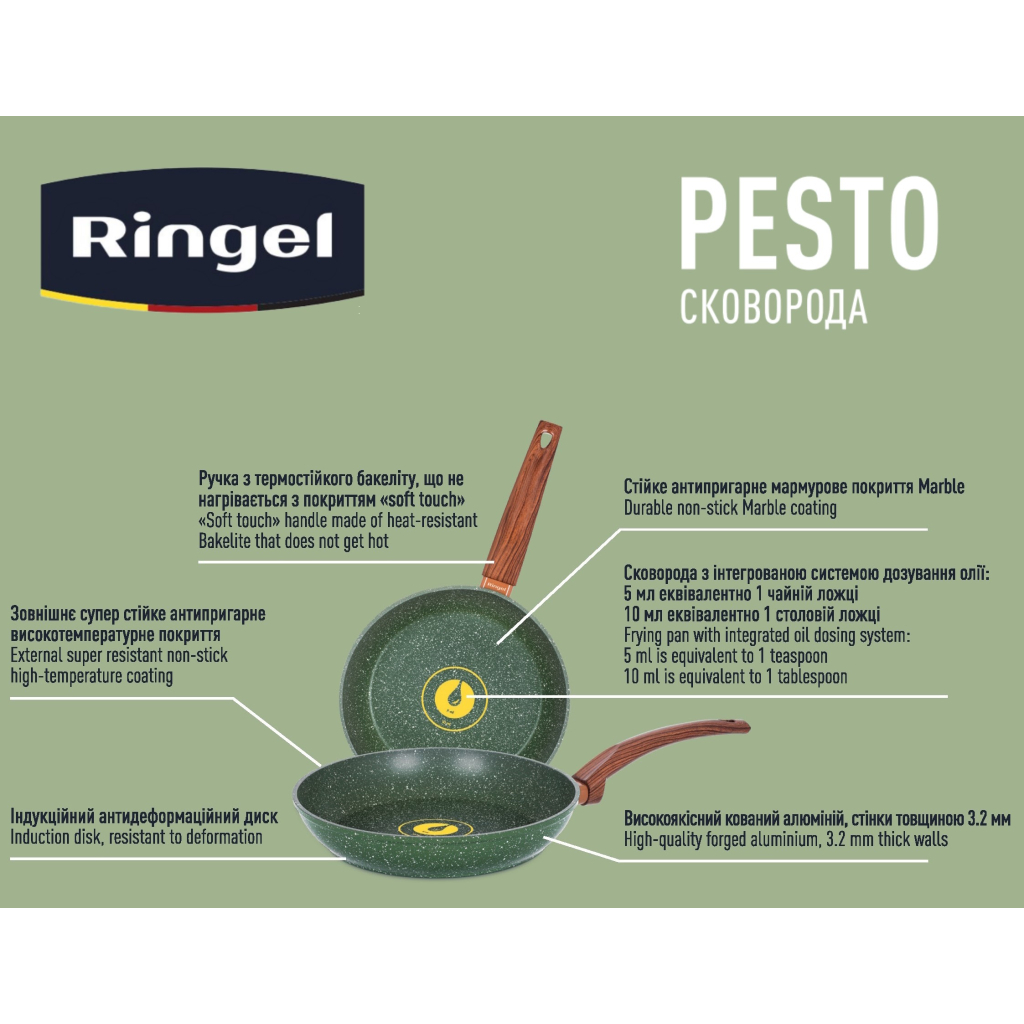 Сковорода Ringel Pesto 28 см (RG-1137-28) - зображення 3