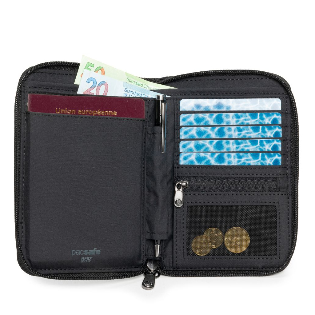 Гаманець Pacsafe RFIDsafe compact travel organizer Графітовий (11020144) - зображення 3