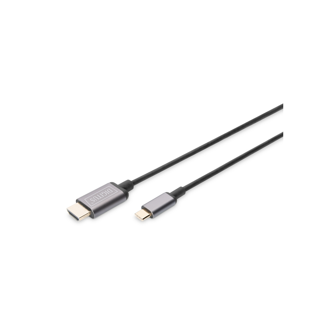 Кабель мультимедійний USB-C to HDMI M 1.8m UHD 4K Digitus (DA-70821) - зображення 7
