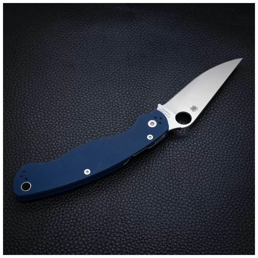 Ніж Spyderco Military 2 CPM SPY27 G-10 Cobalt Blue (C36GPCBL2) - зображення 6