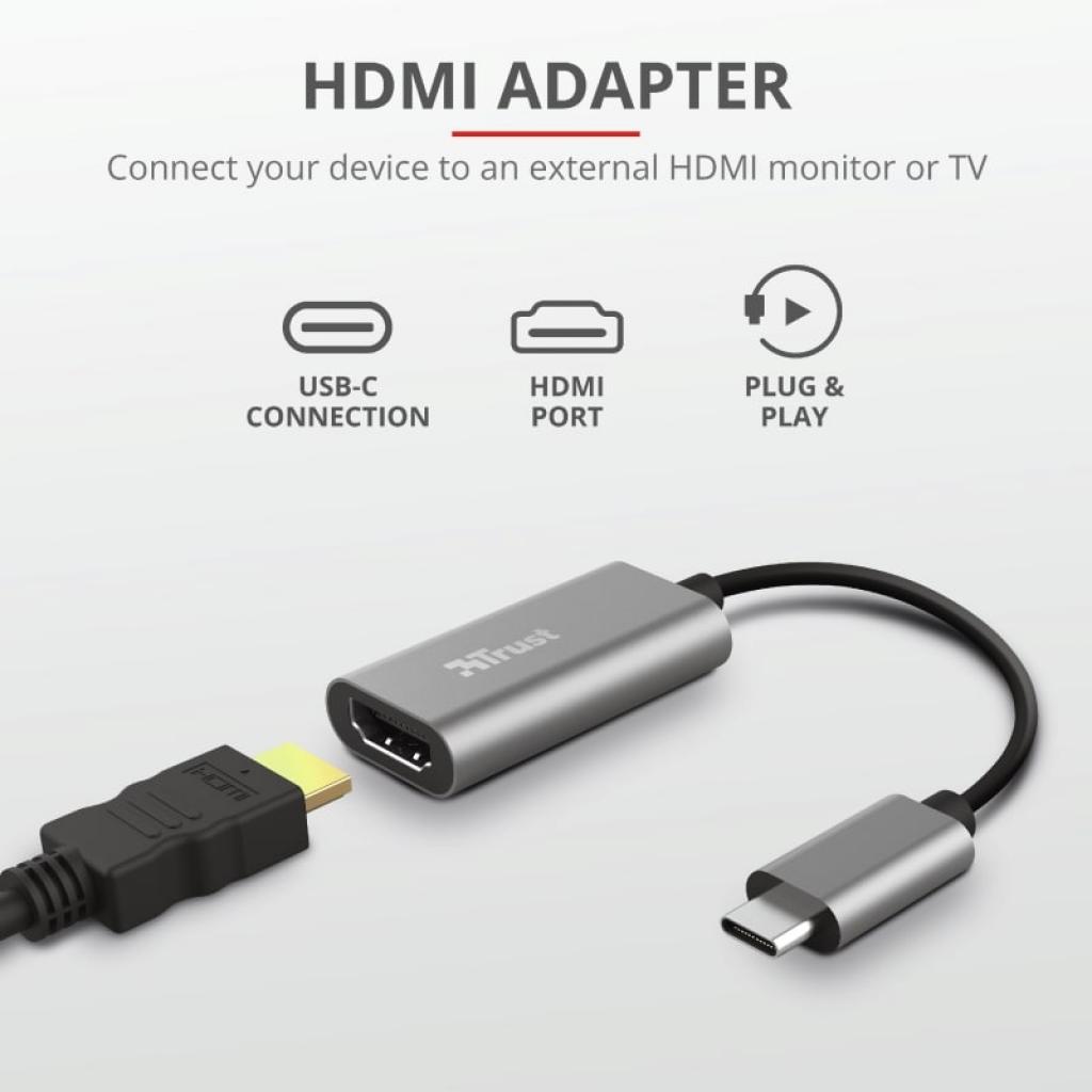 Перехідник Trust Dalyx USB-C to HDMI Adapter (23774_TRUST) - изображение 8