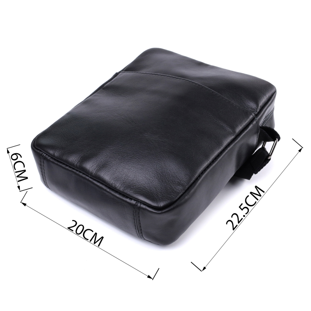 Сумка Shvigel Через плече з натуральної шкіри Чорна (22849) - зображення 3