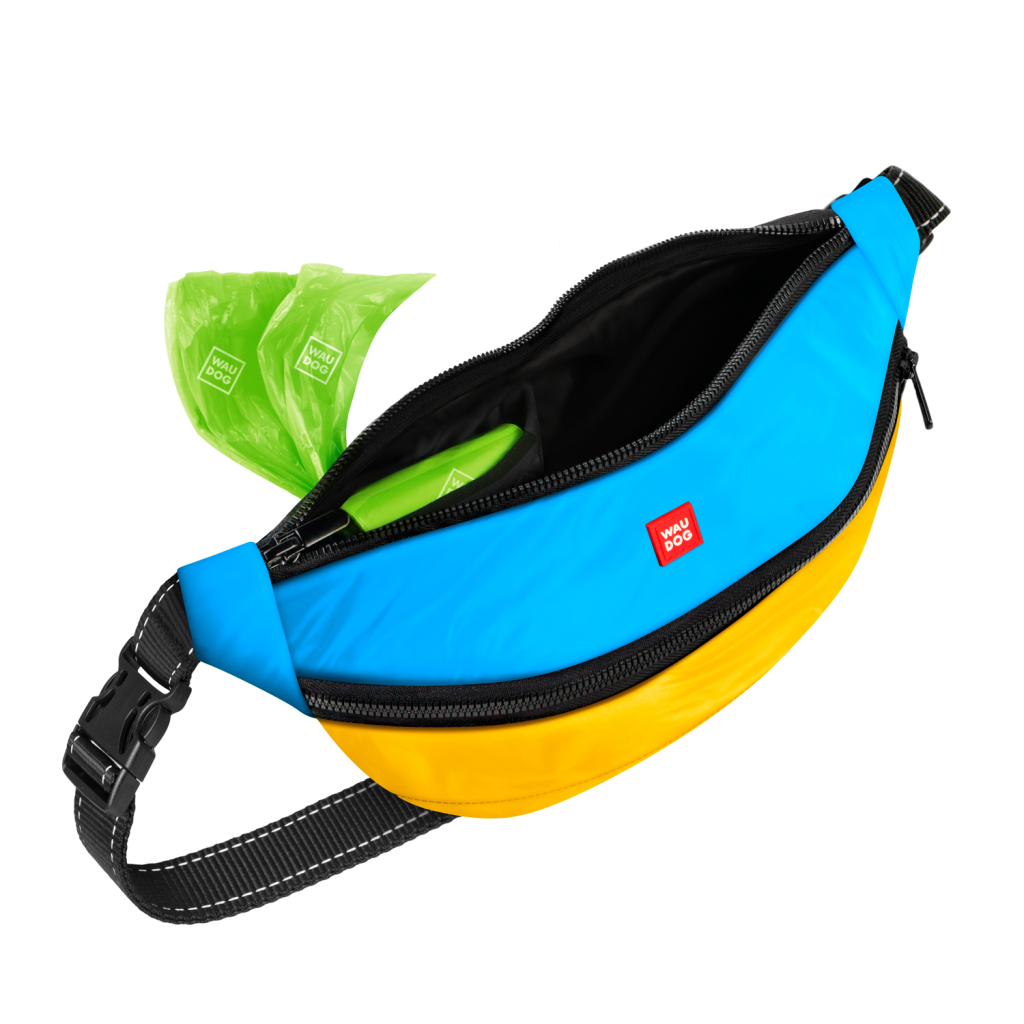 Поясна сумка-бананка для собак WAUDOG Family "Colors of freedom" 33х17х10 см (363-4020) - зображення 4
