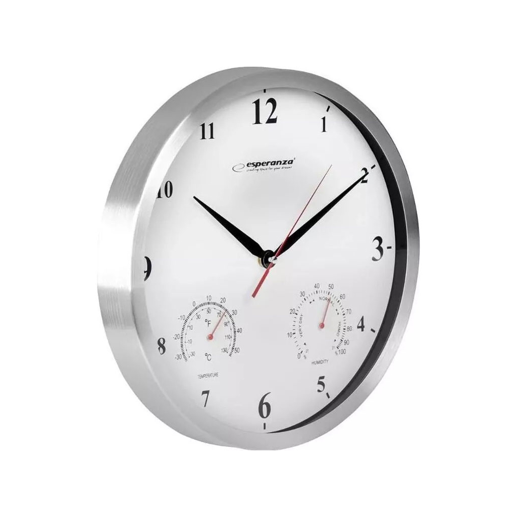 Настінний годинник Esperanza Wall Clock Washington 30 см White (EHC008W) - зображення 2