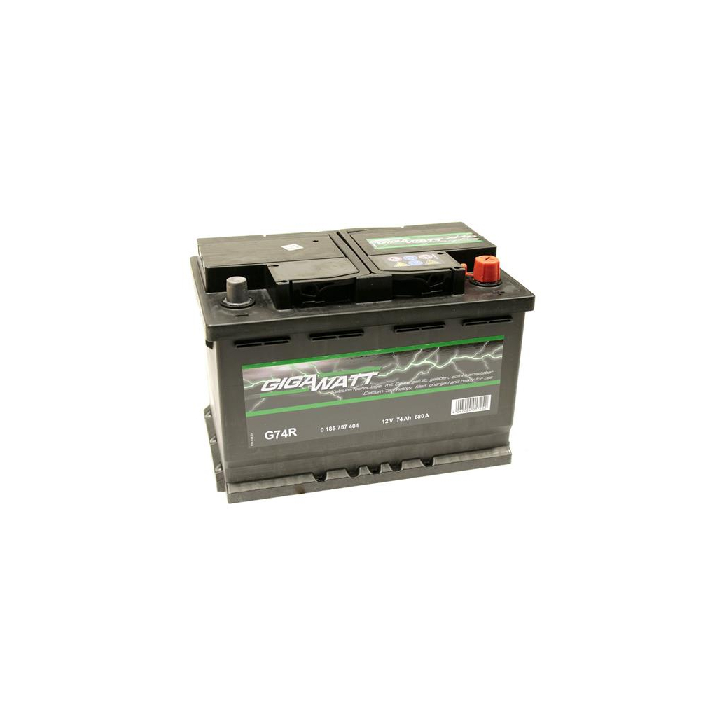 Акумулятор автомобільний GigaWatt 74А (0185757404) - зображення 3