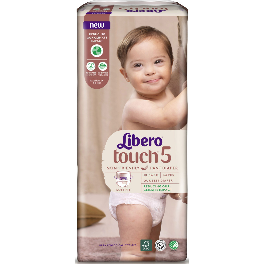 Підгузки Libero Touch 5 10-14 кг 34 шт (7322541092003) - зображення 2