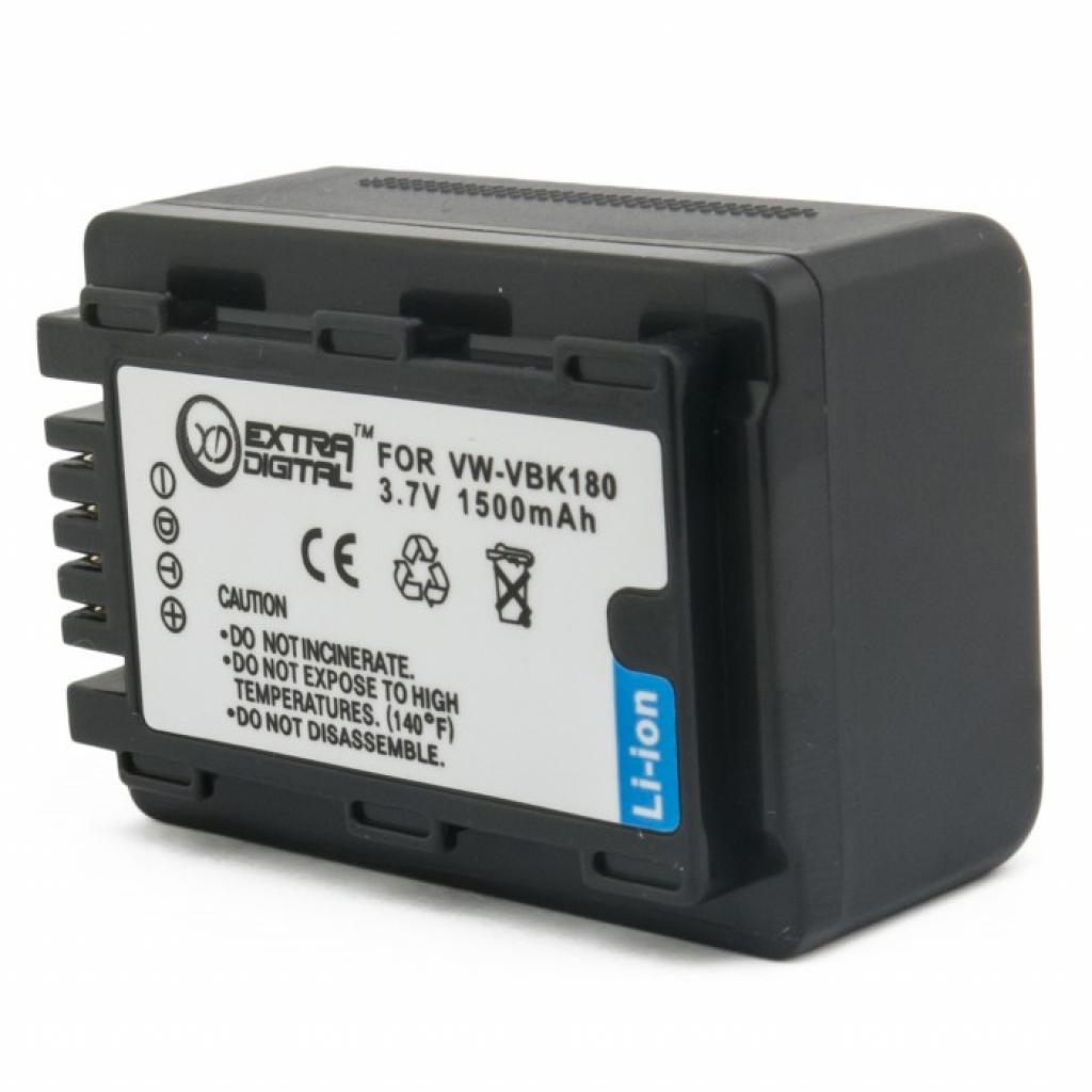 Акумулятор до фото/відео Extradigital Panasonic VW-VBK180 (DV00DV1363) - зображення 2