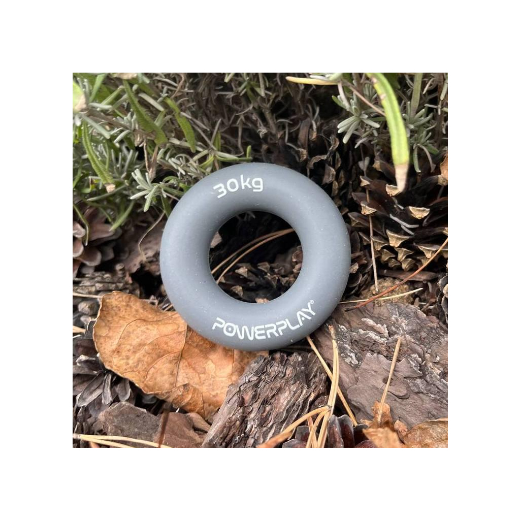 Еспандер PowerPlay PP-4324 Hand Grip Ring X-Hard 30 кг Сірий (PP_4324_30kg) - зображення 6