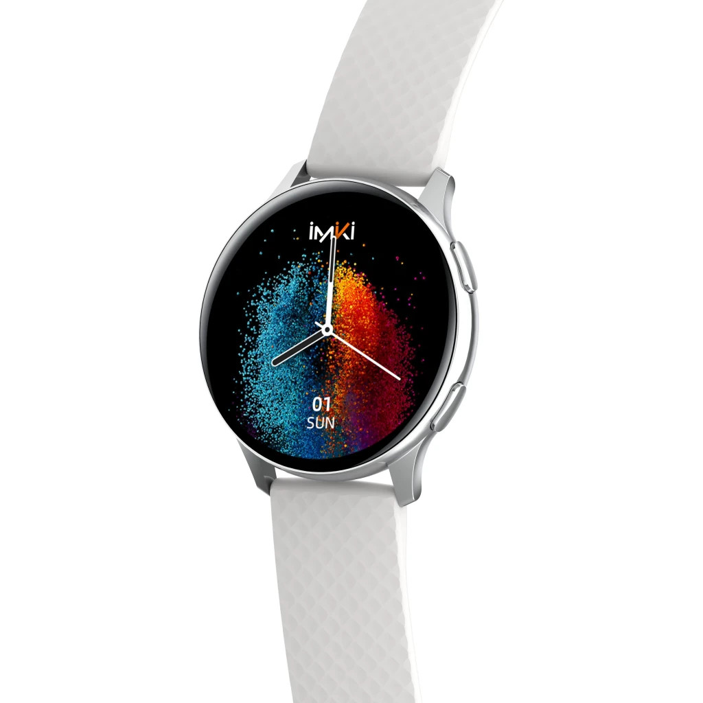 Смарт-годинник iMiki KW66pro Silver Silicone Strap - зображення 7