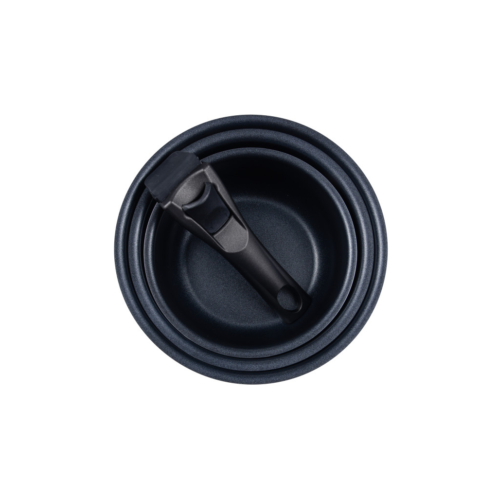 Ківш Bergner Click & cook, набір зі знімною ручкою 16/18/20 см, 4 предмети (BG-31608-RD) - зображення 10