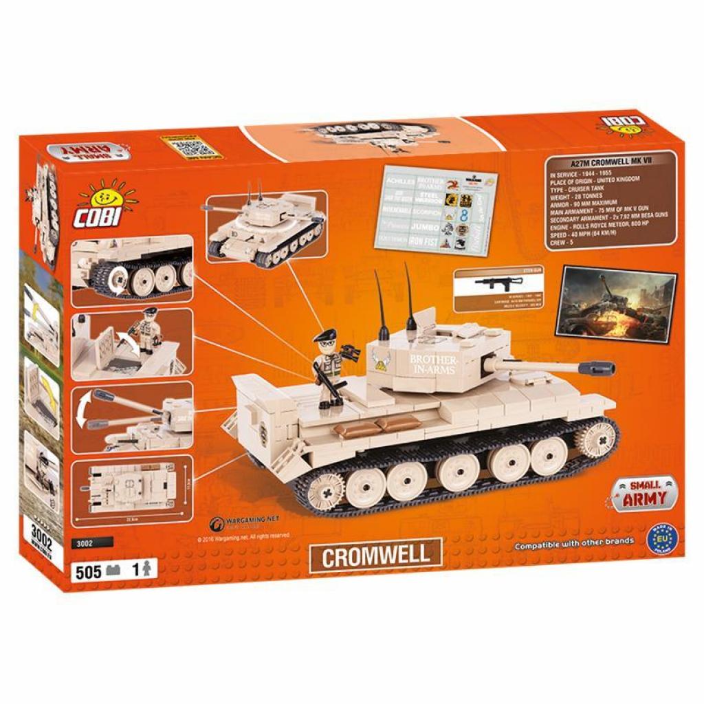 Конструктор Cobi World Of Tanks Кромвель, 505 деталей (COBI-3002) (5902251030025) - зображення 5