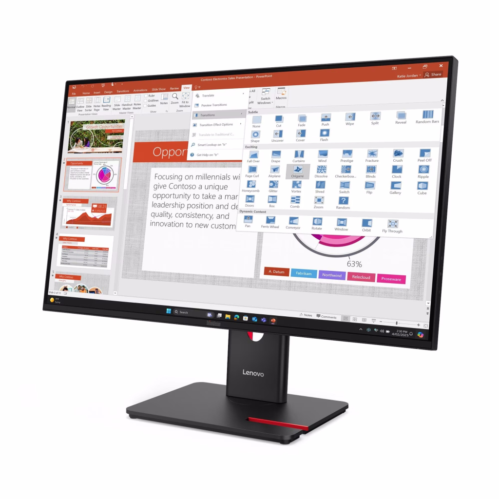 Монітор Lenovo T27-40 (64A5MAT6UA) - зображення 3