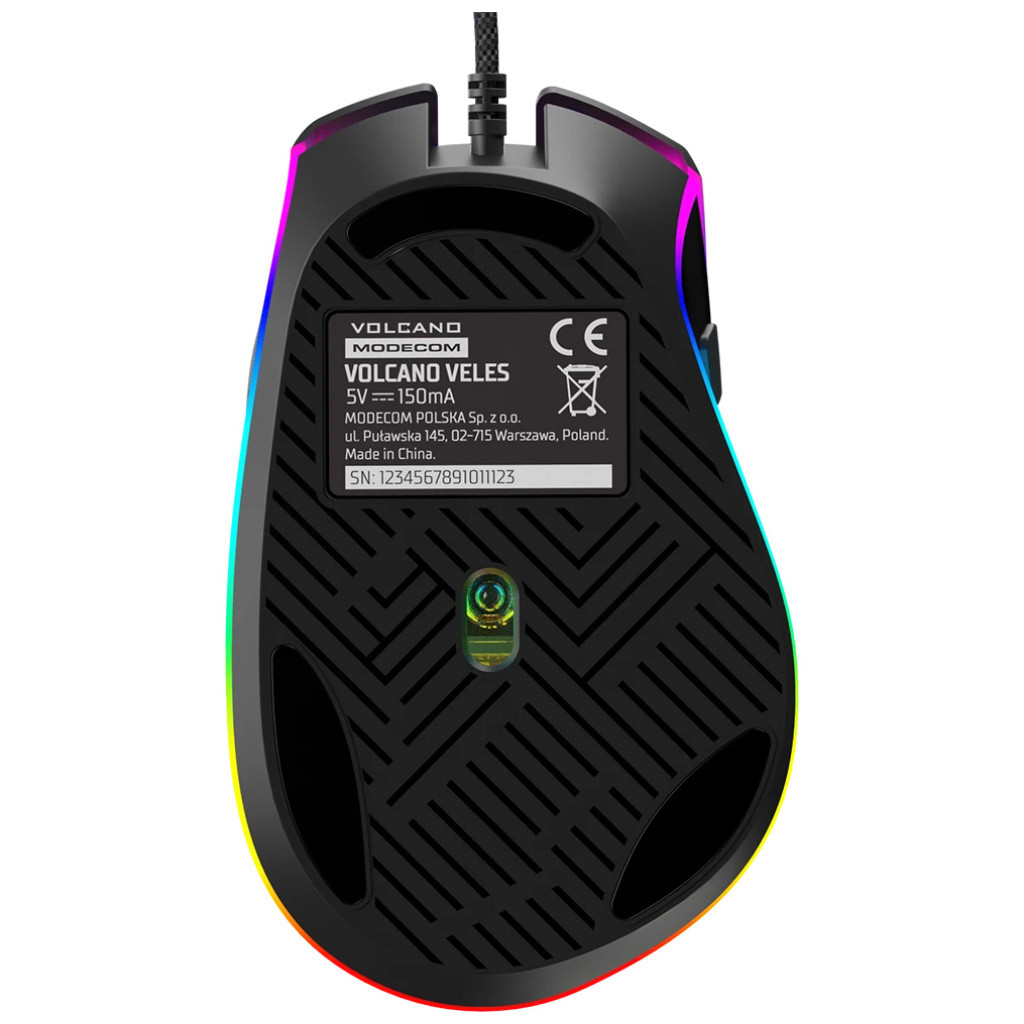 Мишка Modecom Veles Volcano RGB USB Black (M-MC-VELES-100) - зображення 8