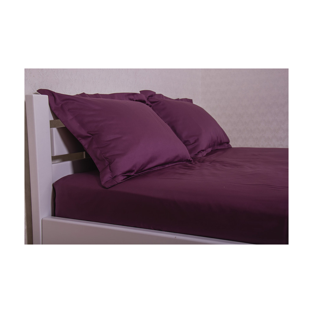 Простирадло Billerbeck Neustadt U сатин бордове 220х240 см (30189) - зображення 2
