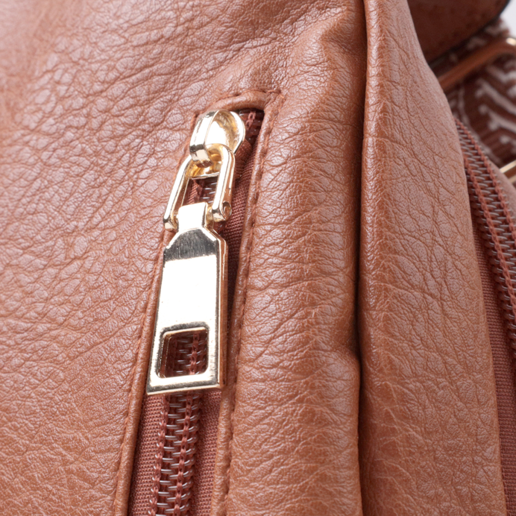 Сумка Vintage Жіноча через плече з отвором для навушників з екошкіри Руда (22789) - зображення 5