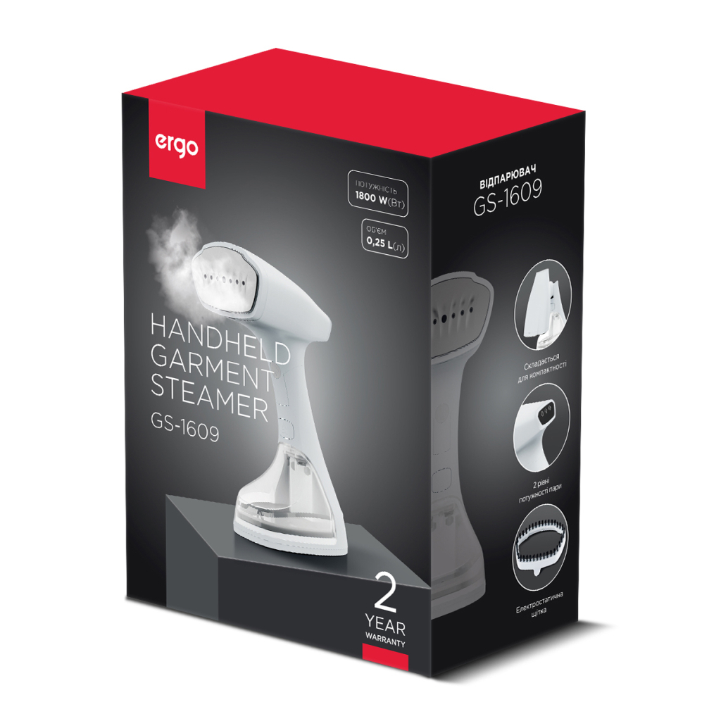 Відпарювач для одягу Ergo GS-1609 - зображення 7