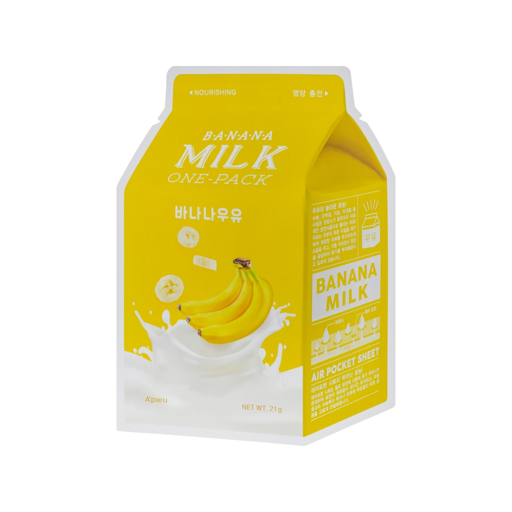 Маска для обличчя A'pieu Banana Milk One-Pack 21 г (8806185797573) - зображення 1