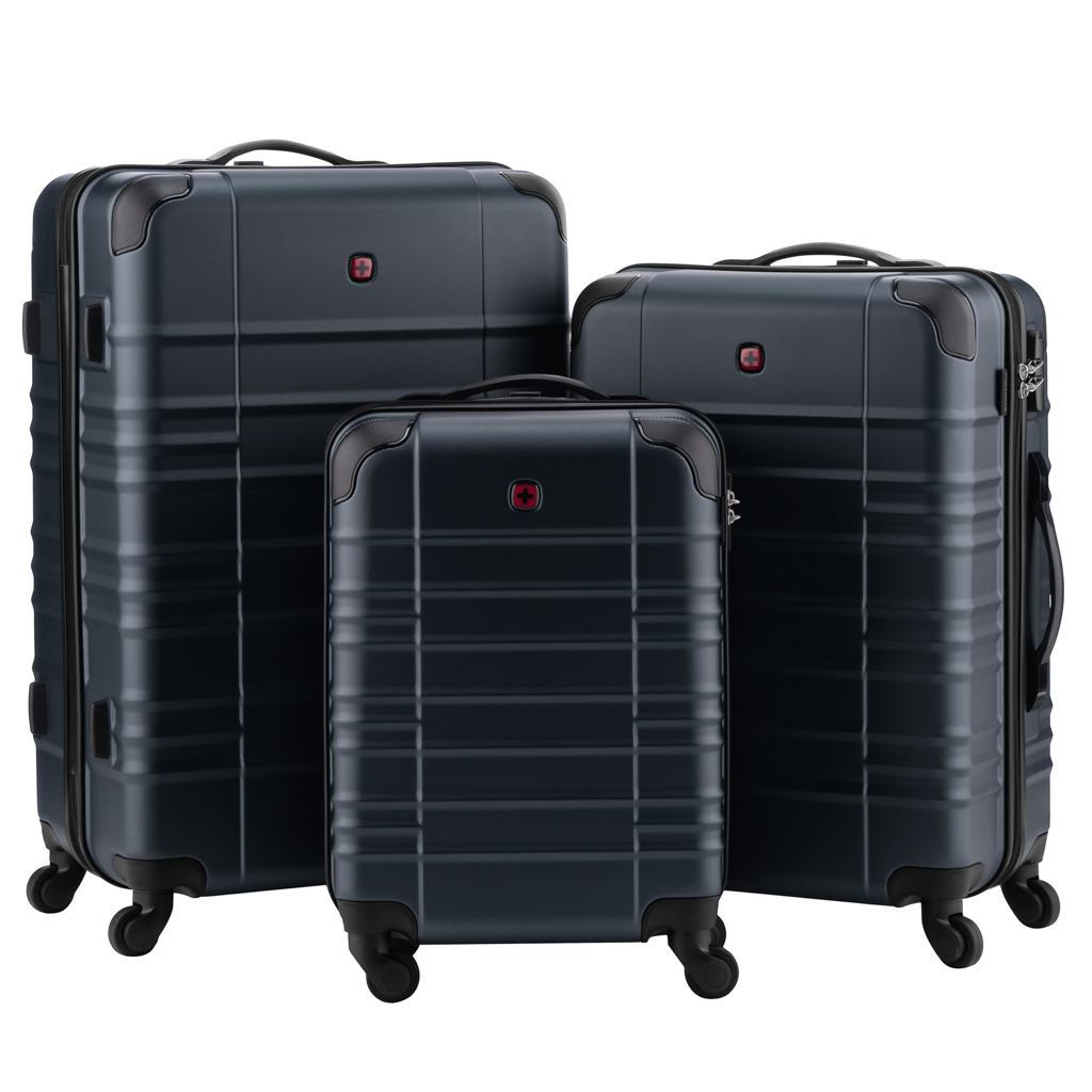 Набір валіз Wenger Amplar 3 в 1 (S,M,L) пластик, 4 колеса, синій (653150) - зображення 2