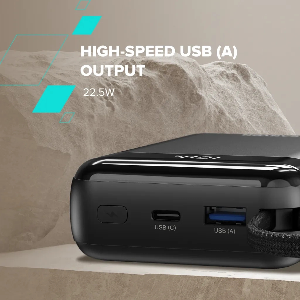 Батарея універсальна Canyon 20000mAh OnPower 204 PD/20W Built-in Lightning Cable (CNS-CPB204B) - изображение 11