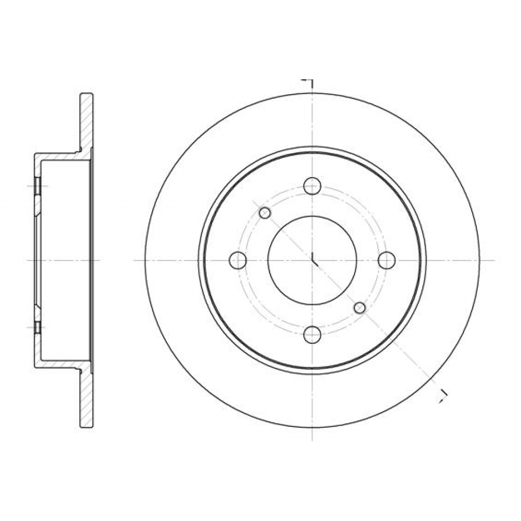 Гальмівний диск REMSA 6200.00 - зображення 1