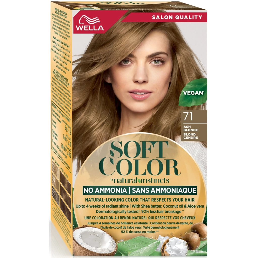Фарба для волосся Wella Soft Color Безаміачна 71 - Попелястий блонд (3614228865760) - изображение 1