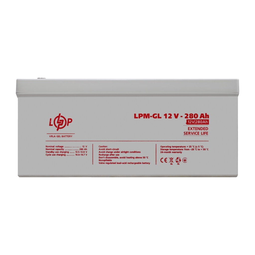 Батарея до ДБЖ LogicPower LPM-GL 12V - 280Ah (13185) - зображення 2