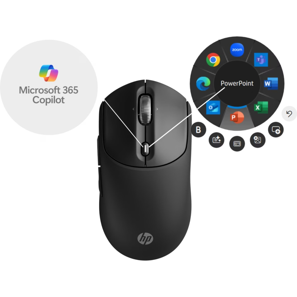 Мишка HP 700 Rechargeable Wireless/Bluetooth Black (AZ7B0AA) - зображення 6