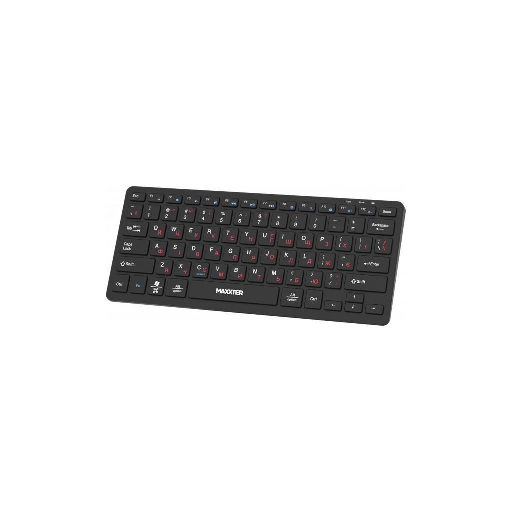 Клавіатура Maxxter KBW-C01B-UA Wireless UA Black (KBW-C01B-UA) - зображення 2