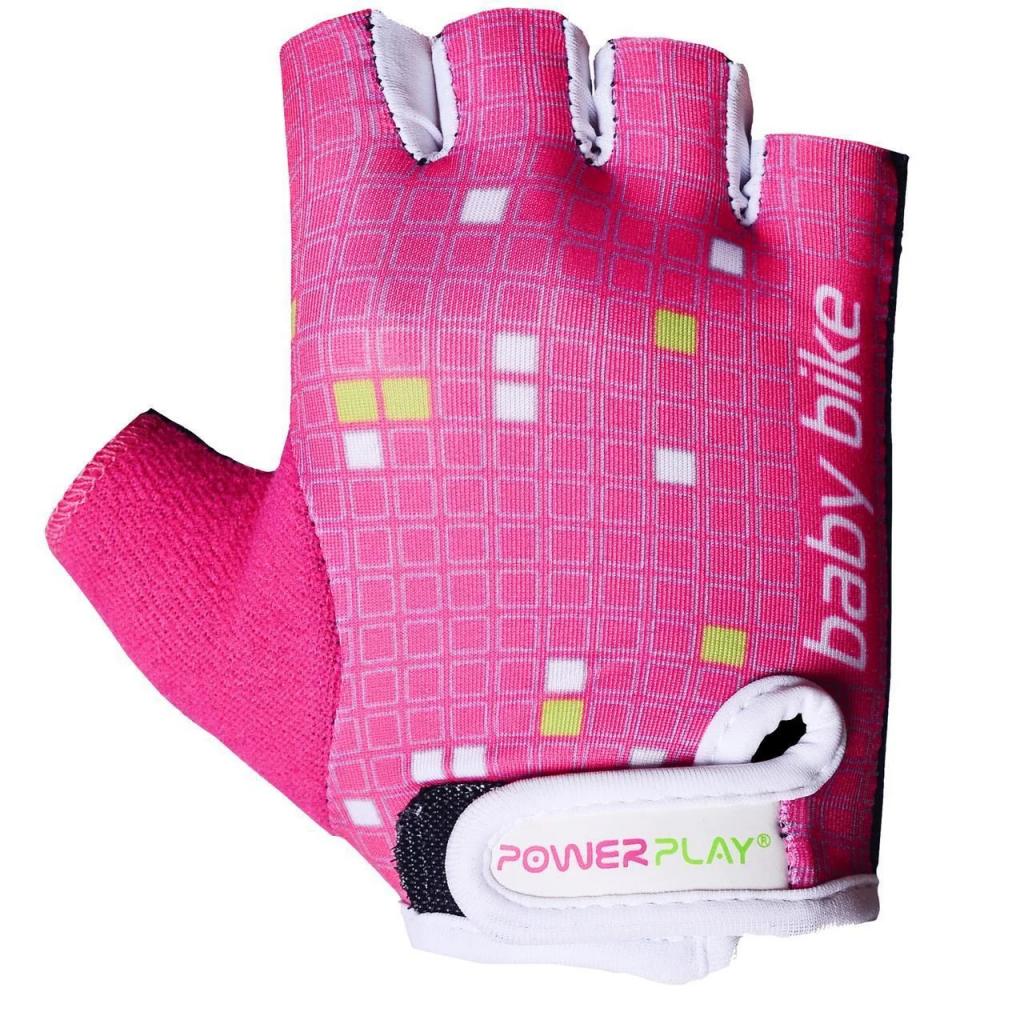 Велорукавиці PowerPlay Children 5451 Pink/White S (5451_S_Pink-White) - зображення 2