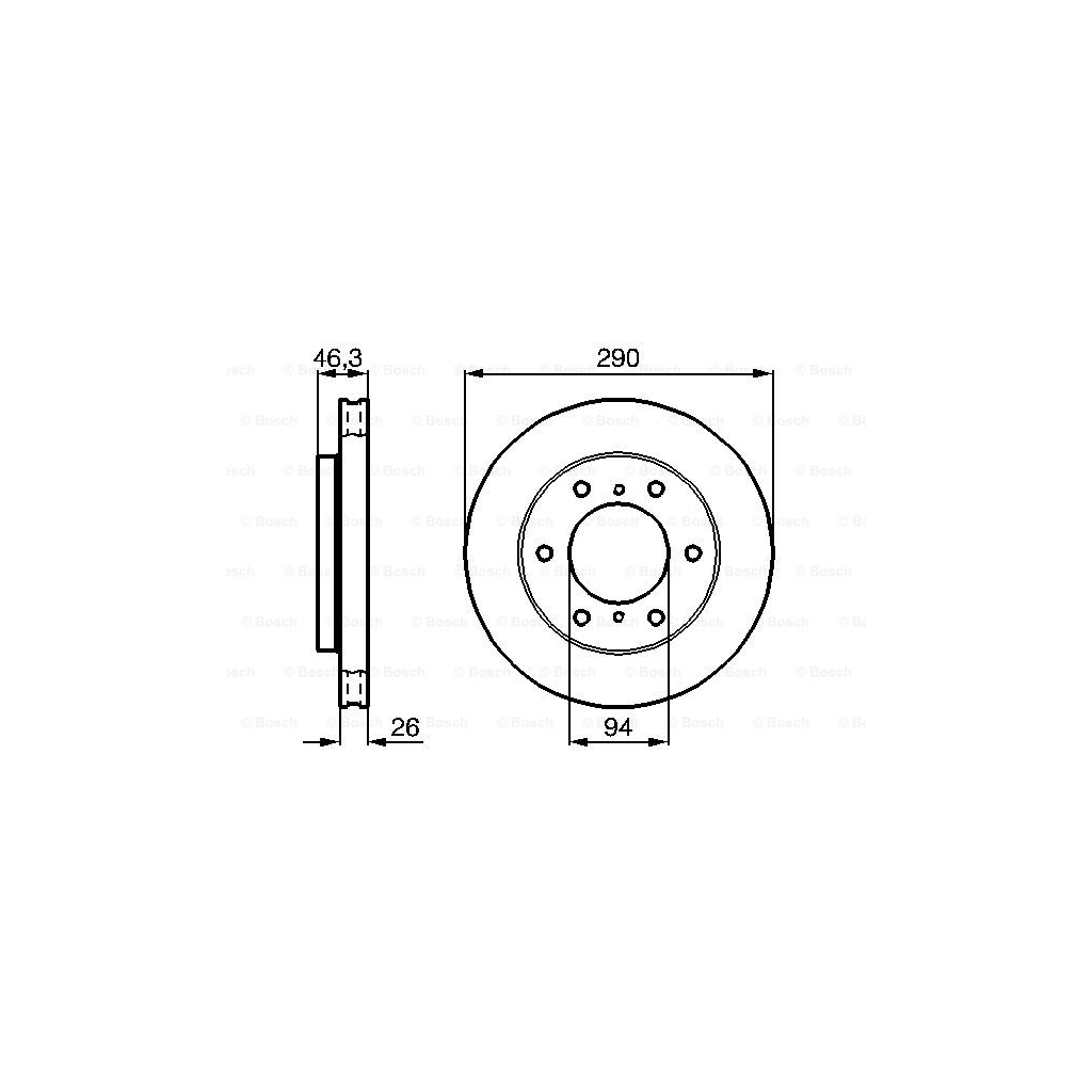 Гальмівний диск Bosch 0 986 478 990 - зображення 5