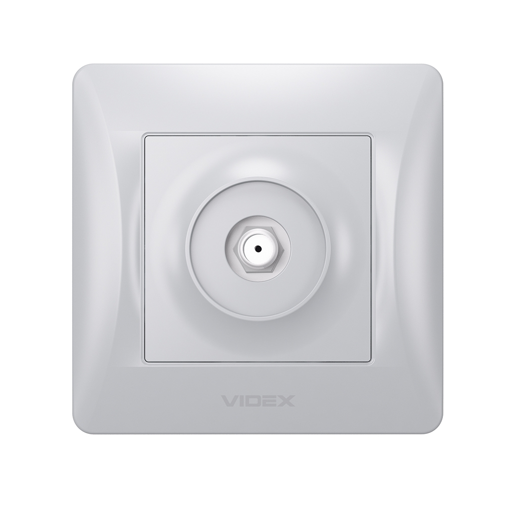 ТВ розетка Videx BINERA SAT одинарна супутникова срібні (VF-BNSK1SATE-SS) - изображение 2
