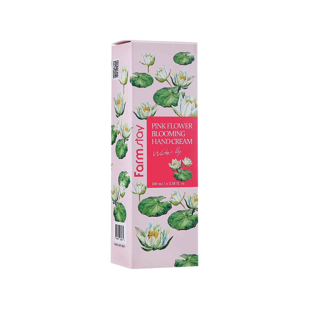 Крем для рук FarmStay Pink Flower Blooming Hand Cream Water Lily 100 мл (8809338560130) - изображение 2