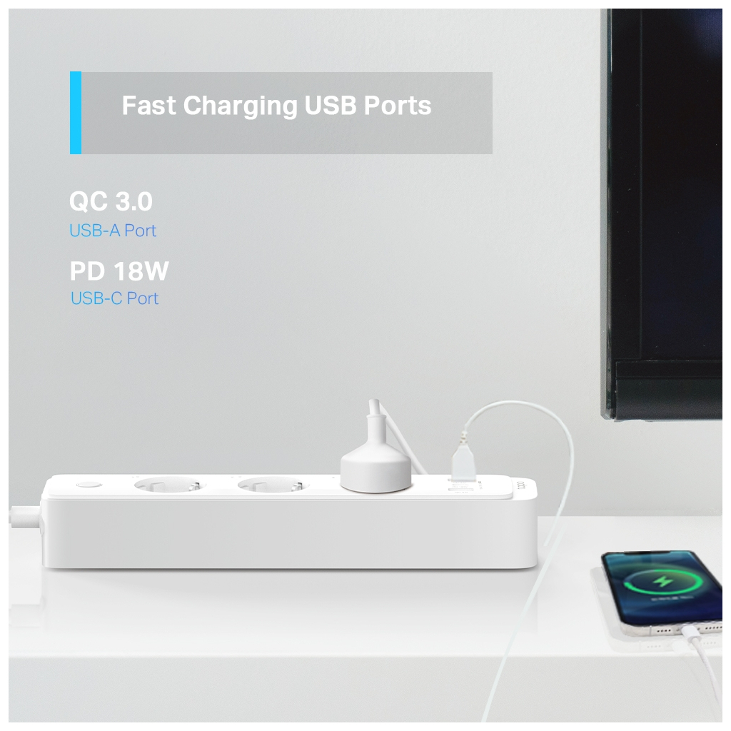 Мережевий фільтр живлення TP-Link Tapo P300 - зображення 3