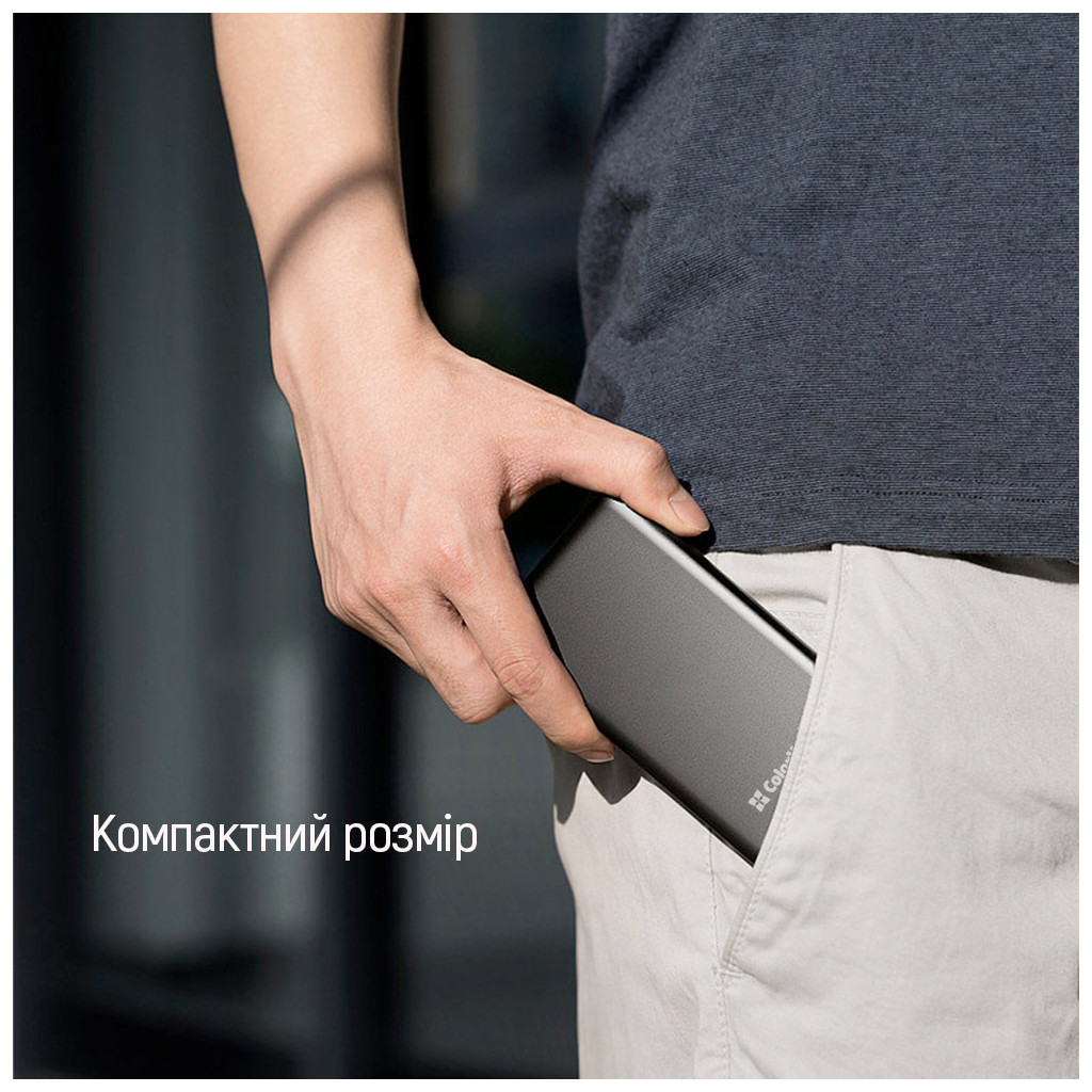 Батарея універсальна ColorWay 20 000 mAh PD/20W, QC/3.0, USB-C/Micro-USB/Lightning/USB-A max.22.5W Gray (CW-PB200LPH3GR-PDD) - изображение 11