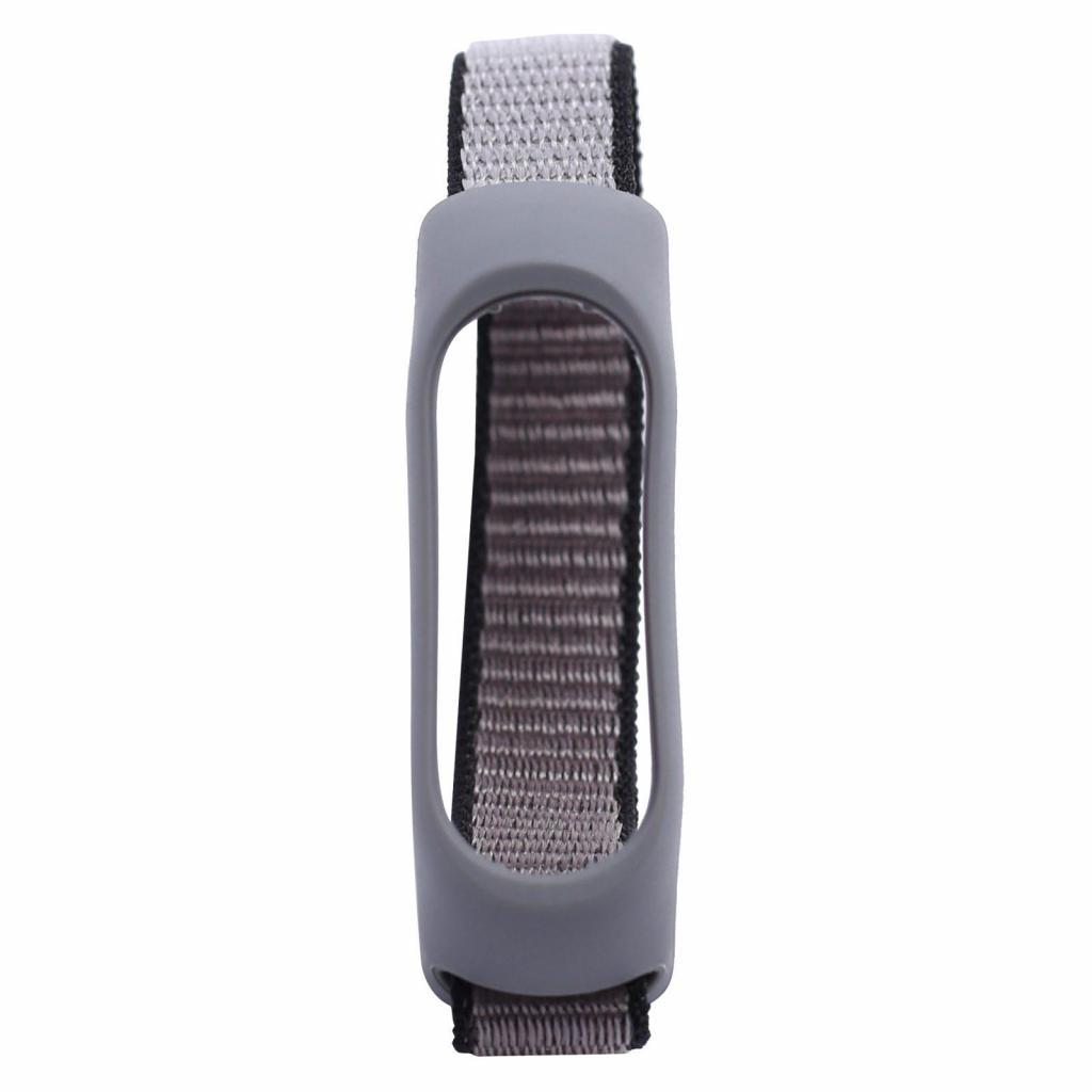 Ремінець до фітнес браслета XoKo Nylon для Xiaomi Mi Smart Band 5 Grey (XK-NLN5-GR) - зображення 2