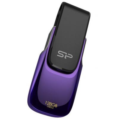 USB флеш накопичувач Silicon Power 128Gb Blaze B31 Purple USB 3.0 (SP128GBUF3B31V1U) - зображення 2
