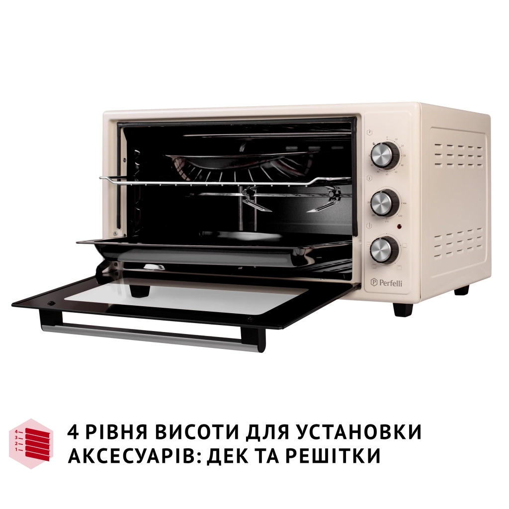 Електропіч Perfelli MIRAGE 48 IVORY - зображення 6