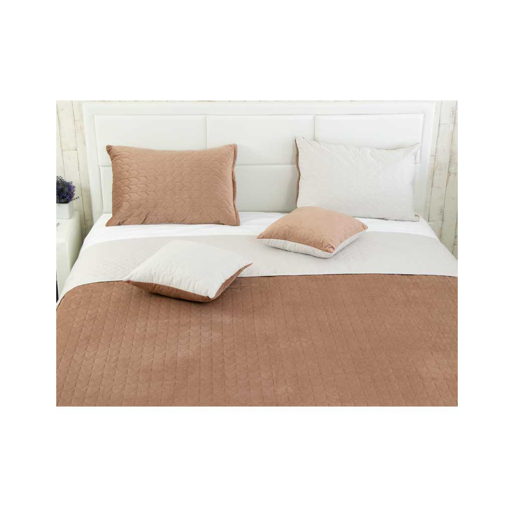 Покривало Руно двостороннє VeLour Шоколадно-молочне 180х220 см (340.55_Latte) - зображення 4
