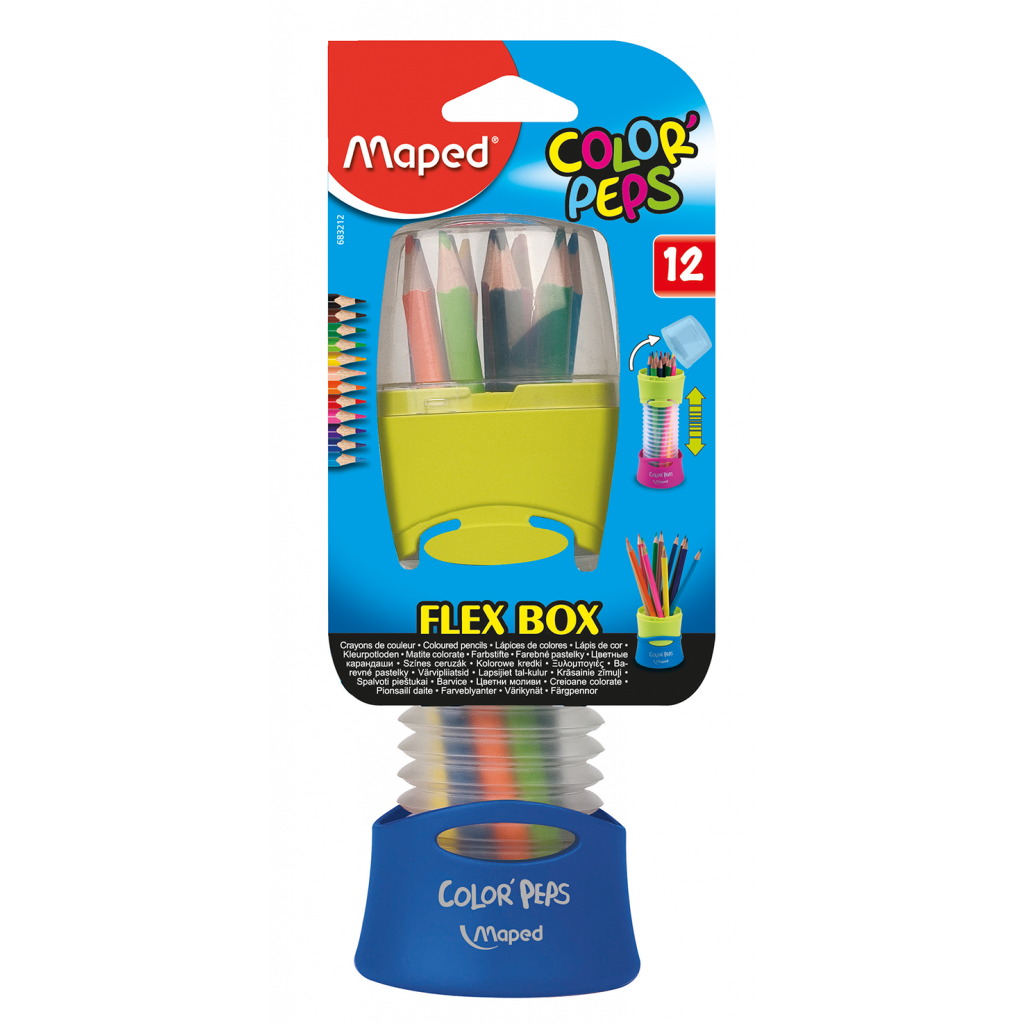 Олівці кольорові Maped Color Peps Classic 12 кол. розсувний пенал (MP.683212) - зображення 1