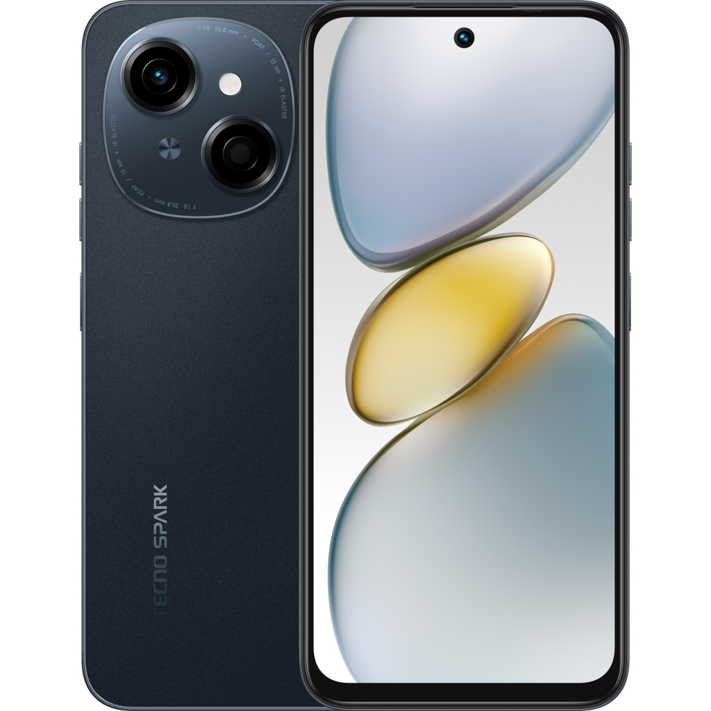 Мобільний телефон Tecno Spark Go 1 3/128GB Startrail Black (4894947037832) - зображення 1