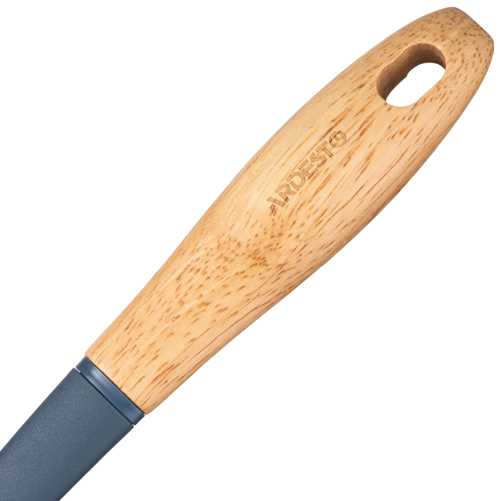 Ополоник Ardesto Midori, 31.5см, нейлон, дерево, синій (AR2125PG) - зображення 5